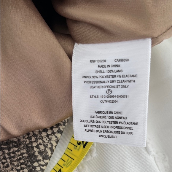 NWT Joie Snake Print Leather Shorts - Picture 7 of 12